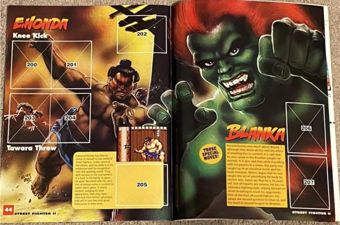 Stickers Stick Autocollant Street Fighter 2 Vintage 1992 Capcom Power Stick