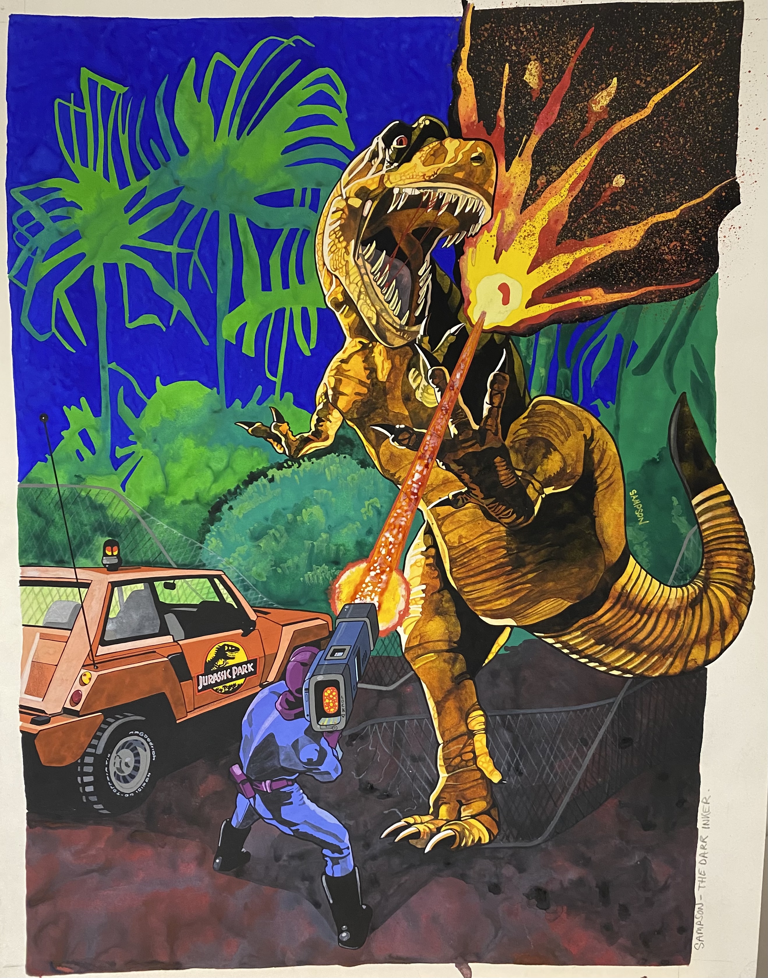 Jurassic Park CVG magazine issue 139 Interior Artwork