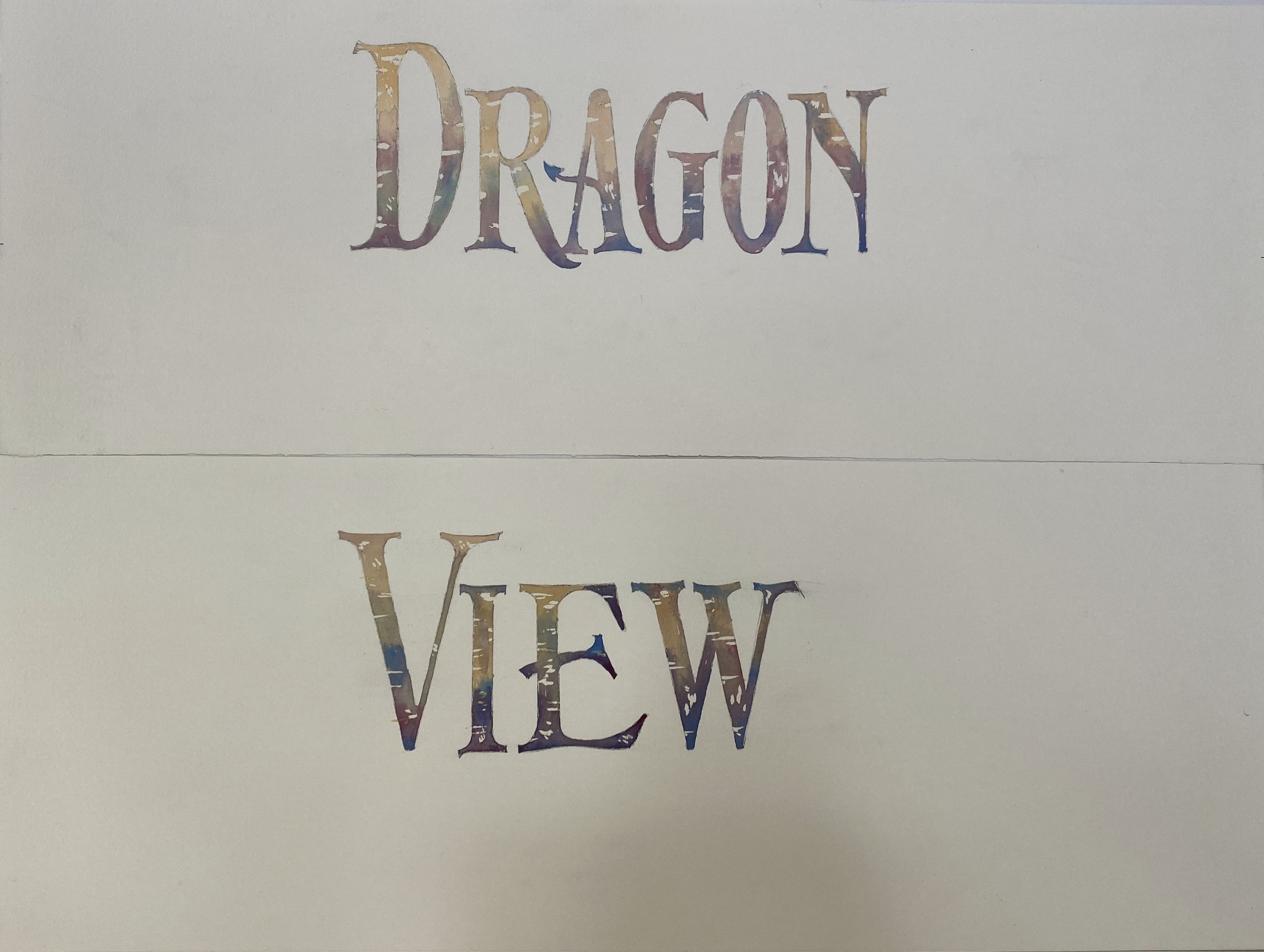 Dragon View Super Nintendo Title Art