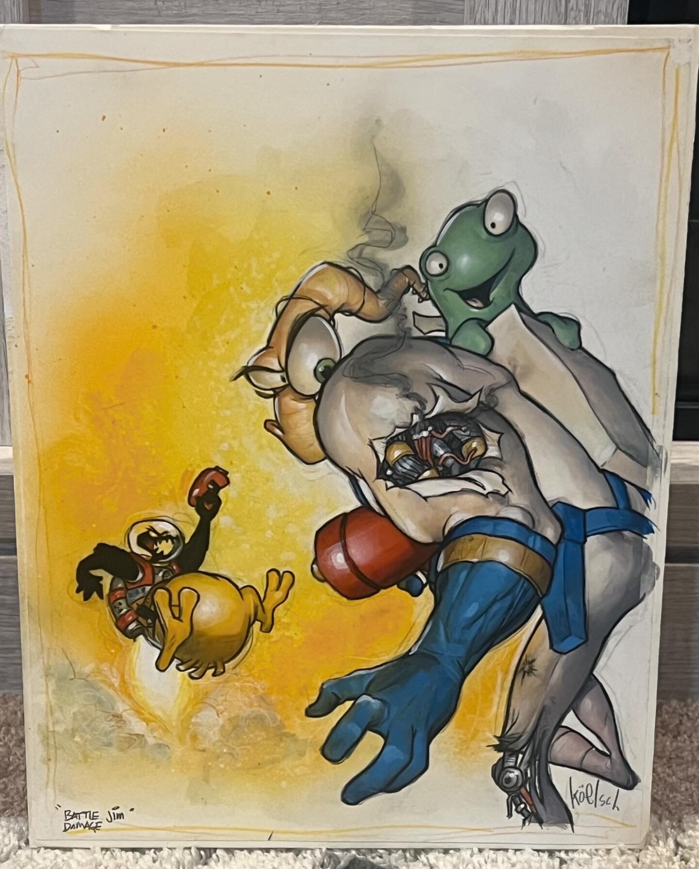 Earthworm Jim 2 Nintendo Power #79 Poster Color Comp